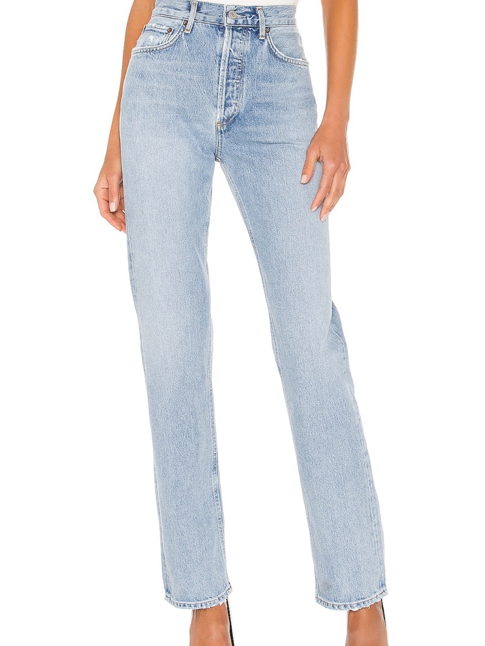 Agolde Lana Straight Jeans in Riptide